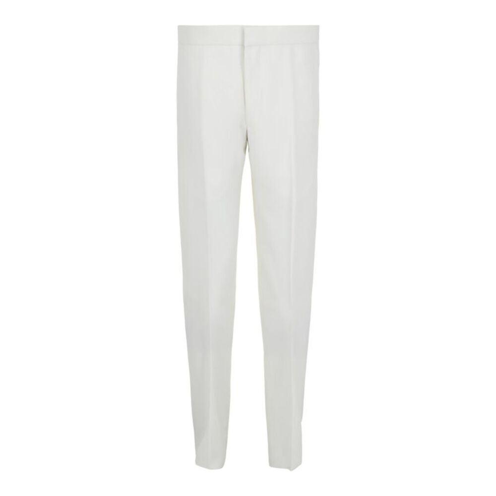 Givenchy Straight-Leg Wool Trousers Ivory Mens